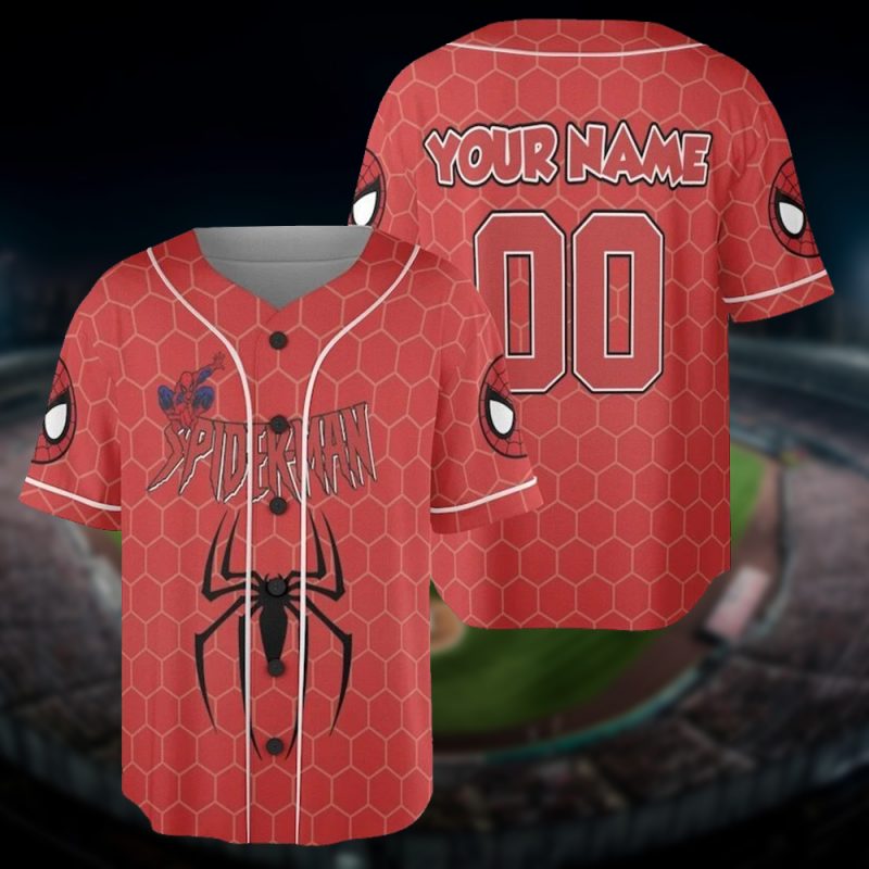 Spider Man Marvel x MLB Baseball Jersey - NL11725
