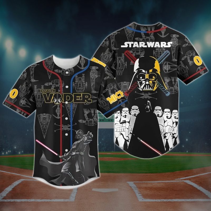 Star Wars Darth Vader MLB Art Custom Baseball Jersey Shirt - NL1028625