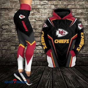 Kansas City Chiefs Leather Set Hoodie + Leggings - XX051314