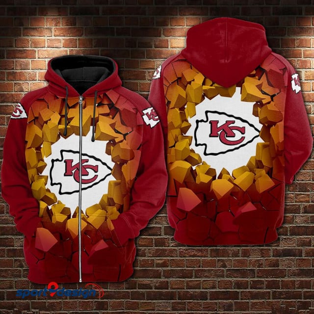 Kansas City Chiefs Leather Hoodie - XX051304